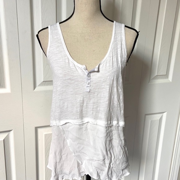 Anthro. Little Yellow Button Signe Henley Tank - Picture 10 of 15